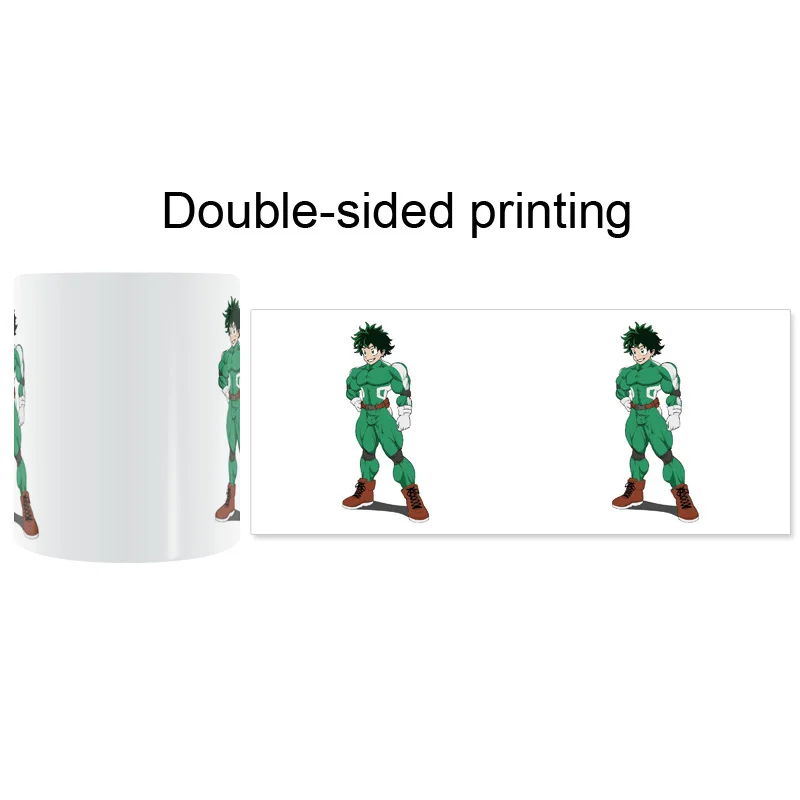 Boku no hero academic deku кружка кофейное молоко творческая керамическая кружка DIY подарки Домашний декор кружки 11 унций T1500 - Цвет: Красный