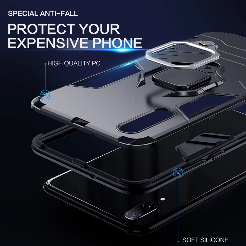 Чехол-подставка KISSCASE для Huawei P30 lite Pro P Smart 2019 противоударный | Мобильные телефоны и