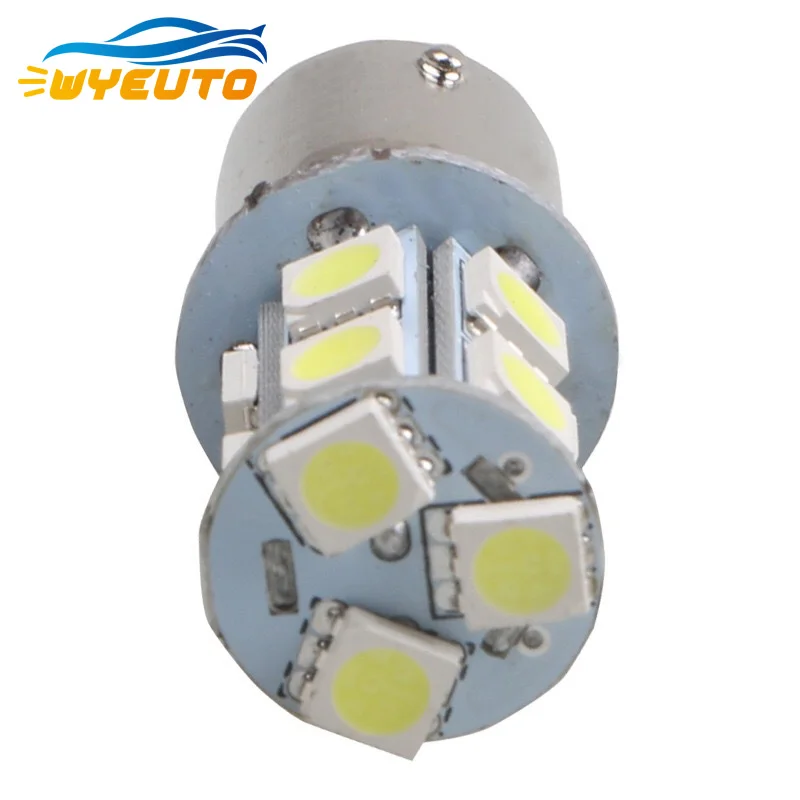 1 шт. белые лампочки для автомобилей S25 1156 1157 12В 5050 13 LED 3 ядерный стробоскоп сигнал