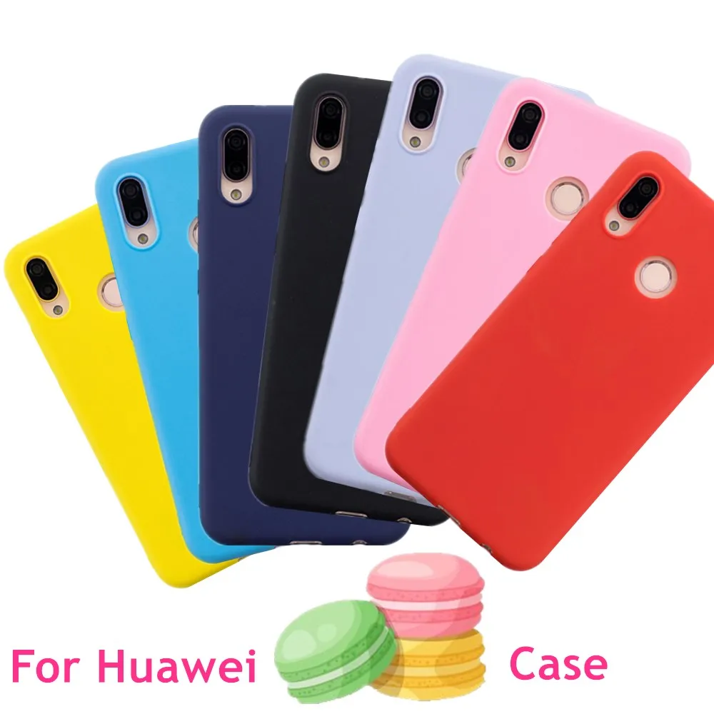 Чехол карамельного цвета для Huawei P40 Lite P30 P20 Pro Mate 20 Y6 Y9 Y7 P Smart 2019 Honor 10i 8A 8X 10 9 lite 9X