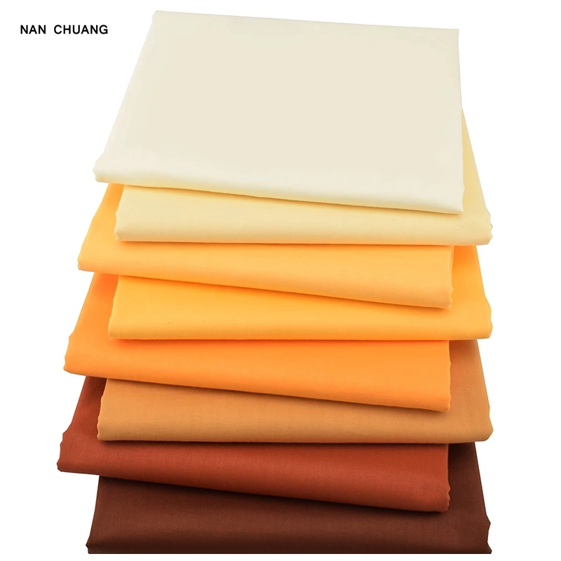 

Nanchuang Yellow Solid Color Fabrics DIY Handmade Sewing Quilting Fat Quarters Patchwork Material For Baby Children 8Pcs/Lot