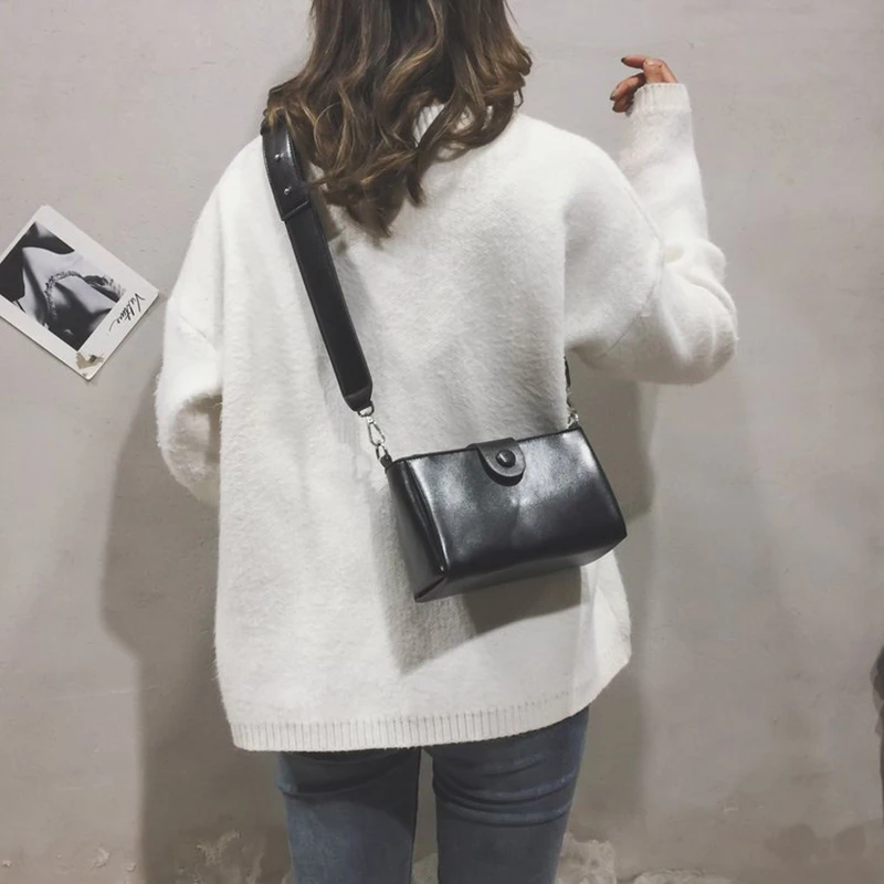 Женская сумка через плечо Youda Классическая однотонная в стиле ретро оригинальная