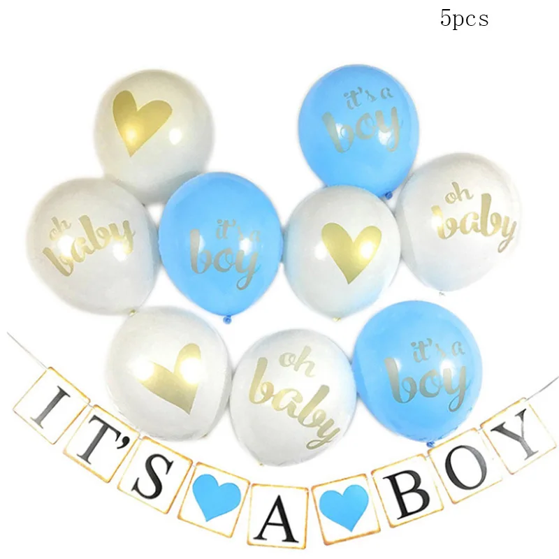 December photo banner balloon birthday party decorated child first foil baby shower boy girl | Дом и сад