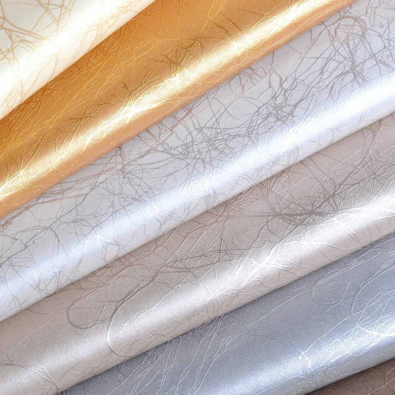 

50x138cm Lighting Embossed PU Leather Fabric by Meter Synthetic Faux Leather Fabric for DIY Bag Sofa Decorate Furniture Material