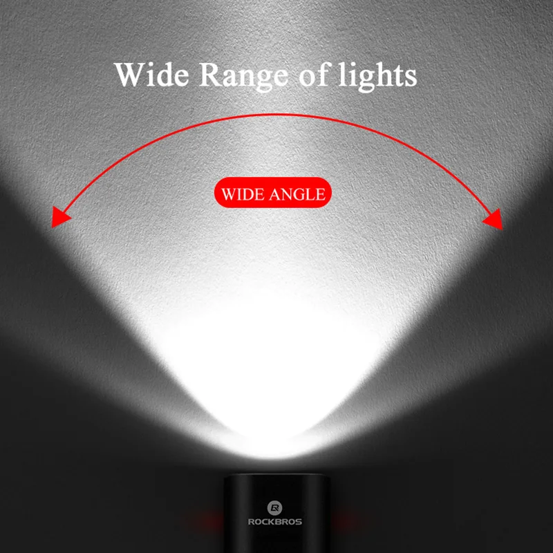 Велосипедная фара ROCKBROS ультралегкий Передний фонарь с защитой от дождя зарядка