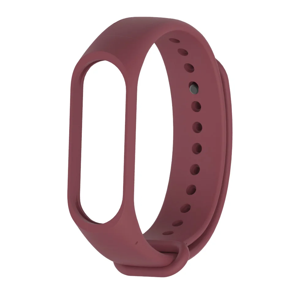 Wine Red Браслет mi jobs для Xiaomi mi Band 4 спортивный ремешок силиконовый ремешок на запястье для Xiaomi mi Band 4 3 Аксессуары для часов mi band 3 ремешок - Цвет: Wine Red