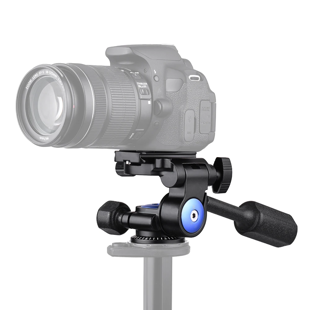Andoer A-40 3 Way Камера Штативная головка Алюминий 360 панорамная Фотографическая демпфирующая головка для цифровой зеркальной камеры Canon Nikon sony штатив монопод ползунок