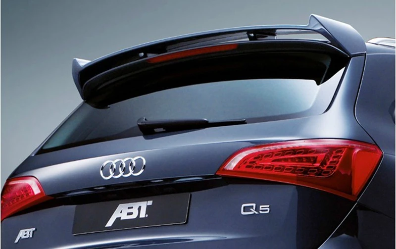 Для Audi Q5 2009~ 2013 Неокрашенный FRP и углеродное волокно Q5 ABT задний спойлер автозапчасти