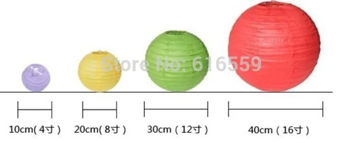 

10pcs/lot White Paper Lanterns 8" (20cm) 12''(30cm) 16" (40cm) Chinese Round Paper Lanterns Lamps Party Festival Decoration