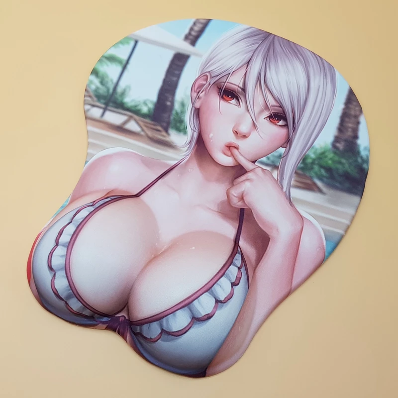 Shokugeki no Soma-Narikari Eri Аниме Сексуальная девушка 3D груди игровые коврики для мыши с силиконовым гелем подставка для запястья