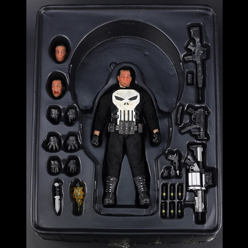 Mezco Marvel One: 12 коллективный Каратель BJD ПВХ фигурки модель подарок игрушка кукла