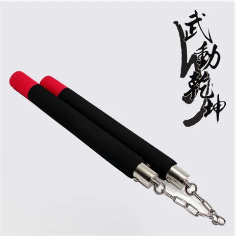 Брюс Ли конгфу пена проложенный Nunchaku Nunchakus w/металл Вертлюг и цепь кунг фу Nunchucks SPT