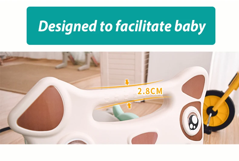 Детские блестящие лошадка-качалка Slide 2 в 1 для eco-содружественный Крытый игрушка многофункциональная горка игрушка для Детский подарок на нескользящей подошве