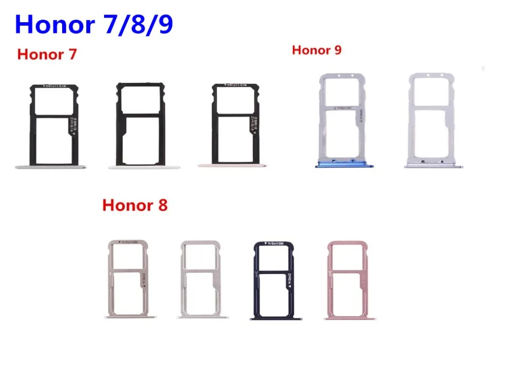 Лоток для Sim карты Huawei honor 7 8 9|Лотки SIM- и карт памяти| |