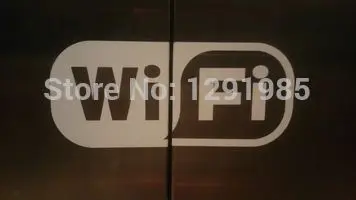 Бесплатный wifi беспроводной доступ в Интернет знак стены виниловая наклейка на
