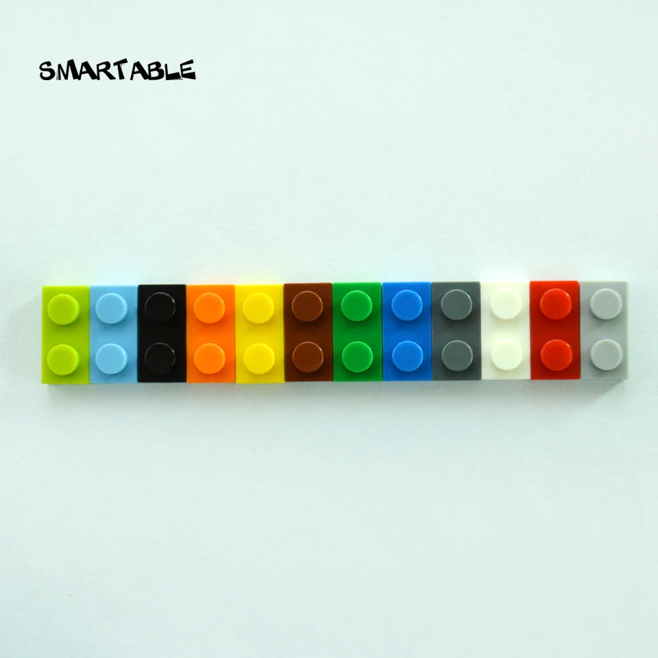 Smartable Plate 1X2 Building Blocks Parts LOGO DIY Educational Creative Toys Gift Compatible Major Brands 3023 Toys 302pcs/lot