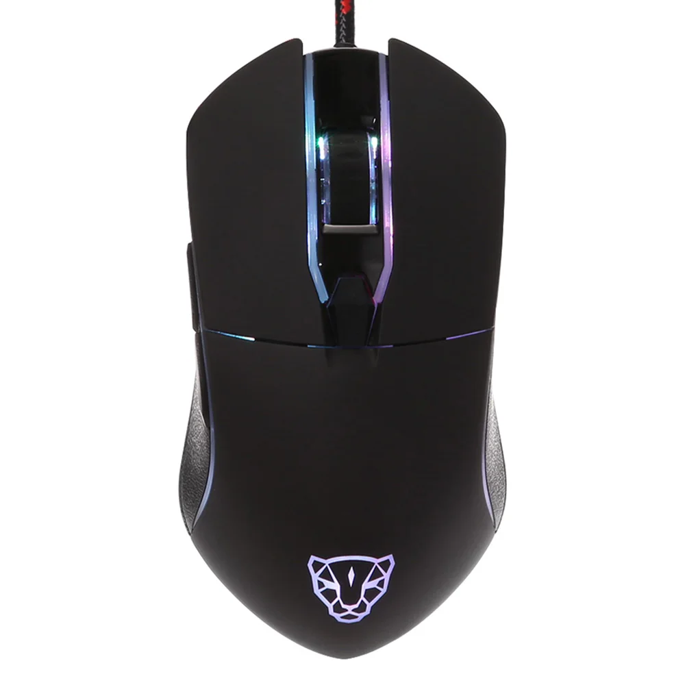 Motospeed V30 Профессиональная USB Проводная игровая мышь с светодиодный дисплеем