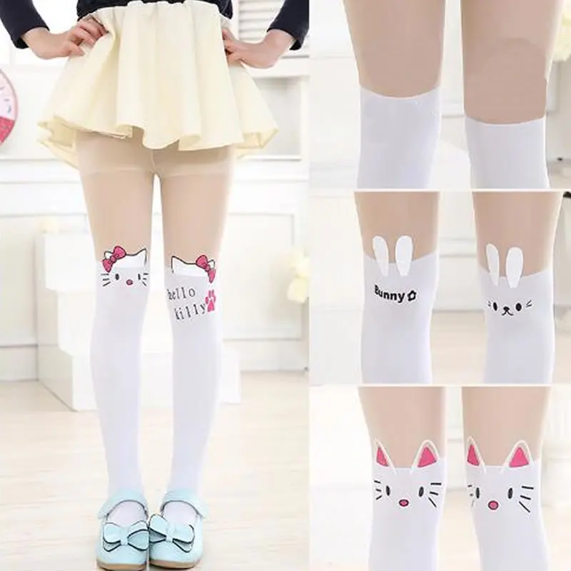 Колготки для девочек Сезон весна лето Милые хлопковые колготки принцессы с