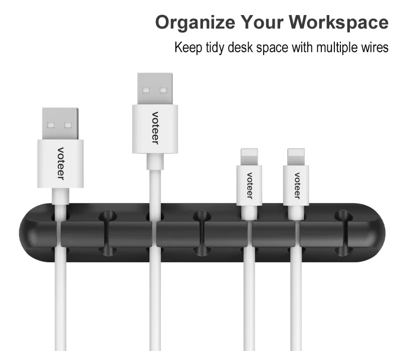 Держатель usb-кабеля Voteer защитный силиконовый кабель для намотки телефона шнур