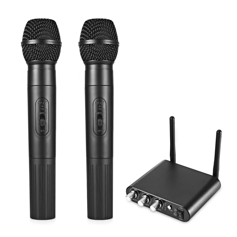 K38 2 шт. UHF Беспроводной микрофон Bluetooth для iOS Android Windows|Микрофоны| |