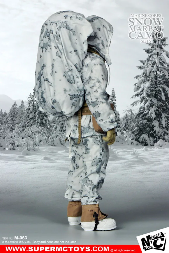 1/6 весы рисунок аксессуар MarinCorp зимние Marpat с камуфляжным принтом комплекты для