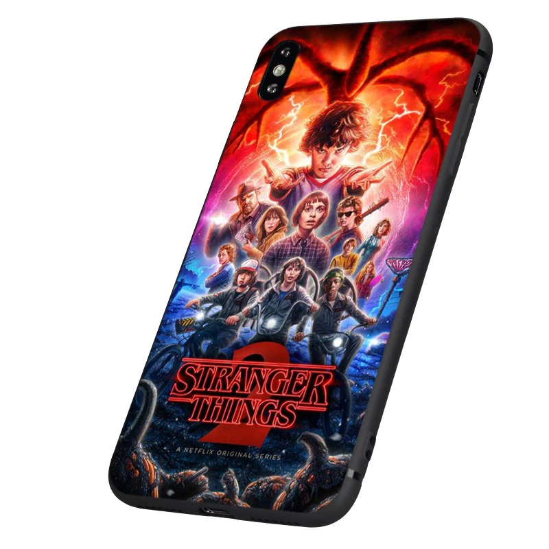 Черный чехол ТПУ для iphone 5, 5s, se, 6, 6s, 7, 8 plus, x, 10, силиконовый чехол для iphone XR, XS, 11 pro, MAX, чехол, странные вещи