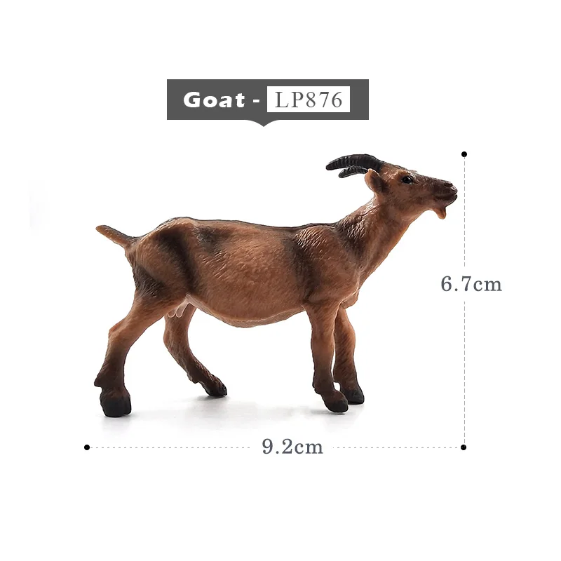 Goat Имитация белой козы, овцы, фигурка животного, ПВХ, домашний декор, миниатюрное украшение для сада в виде Феи, аксессуары, пластиковая игрушка для рукоделия - Цвет: Goat
