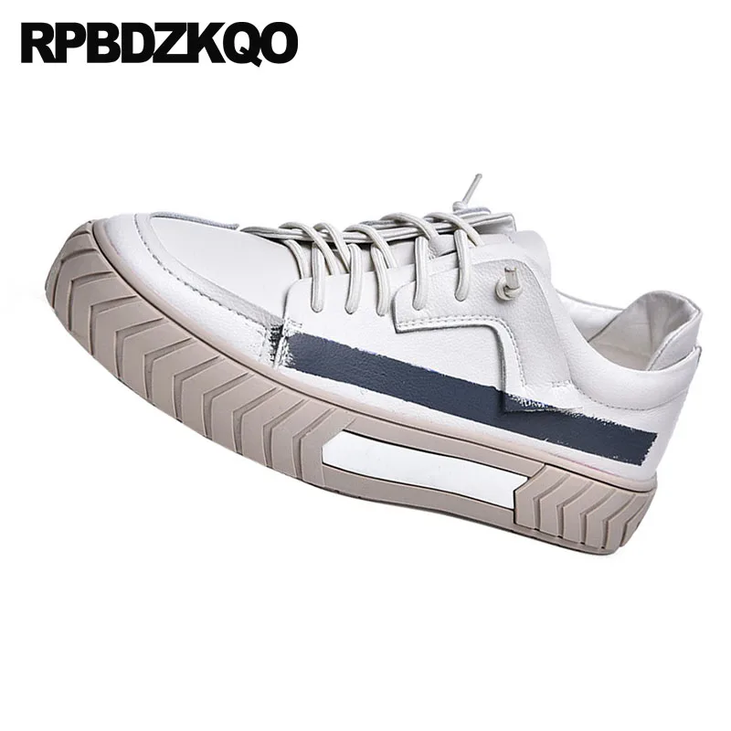 High Quality New Creepers Sneakers Men Shoes Casual Leather Plus Size Trainers Designer 2021 48 Skate 13 Comfort Korean Lace Up |