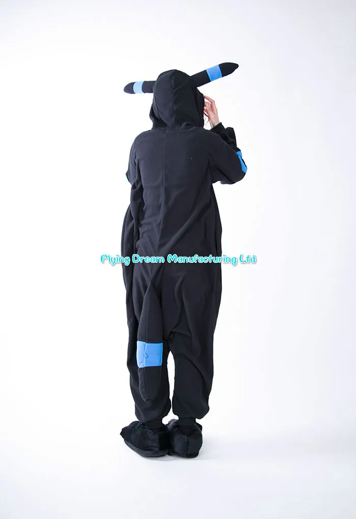 Косплей Аниме Синий блестящий умбреон Покемон Onesie костюмы на Хэллоуин для