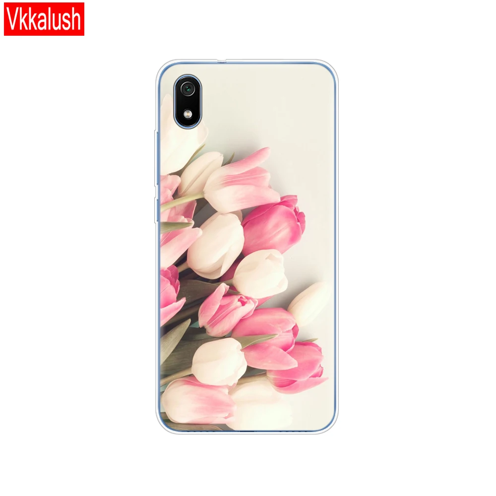 80001 Силиконовый чехол для Xiaomi Redmi 7a, чехол s, полная защита, мягкая задняя крышка из ТПУ для Redmi 7 A, чехол-бампер для телефона - Цвет: 80001