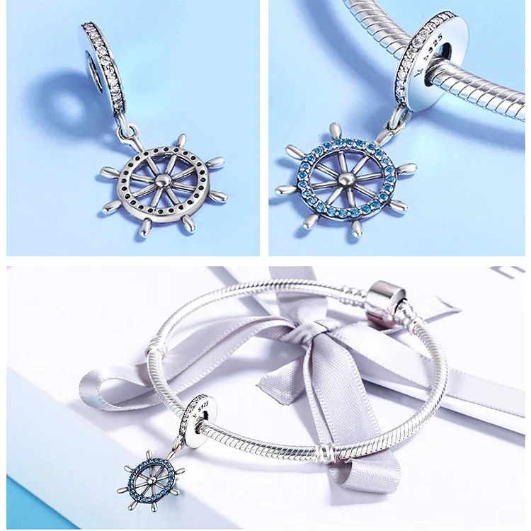 Fit Pandora браслет милое платье с птицами бусины кошка 925 пробы серебро CZ снег цветок очарование мороженого для браслетов серебряные ювелирные изделия