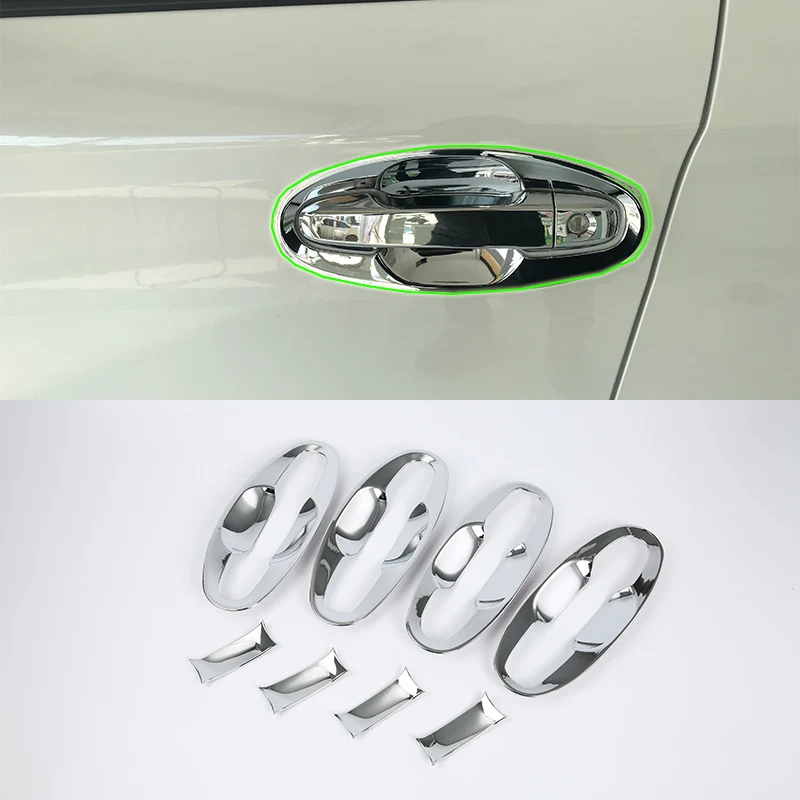 

OUBOLUN ABS chrome exterior car accessories door handle bowl cover high quality For SUBARU XV 2017