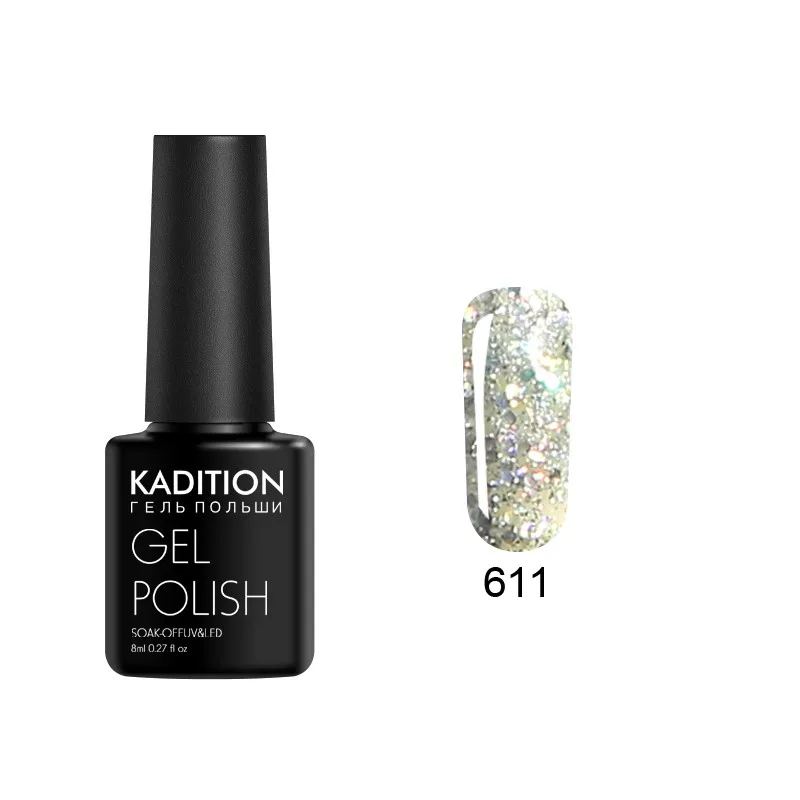 611 KADITION 3D Алмазный гель для ногтей с блестками лак Bling Diamond UV светодиодный Гель-лак для ногтей нужно базовое верхнее покрытие дизайн ногтей - Цвет: 611