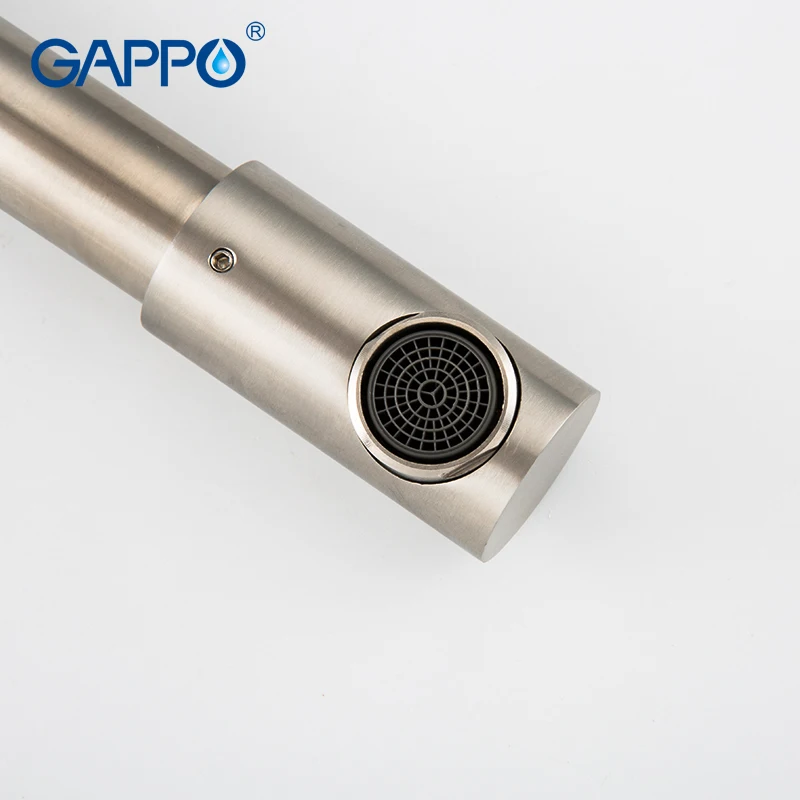 Смеситель из нержавеющей стали GAPPO 304 кухонный кран с одной ручкой одно отверстие