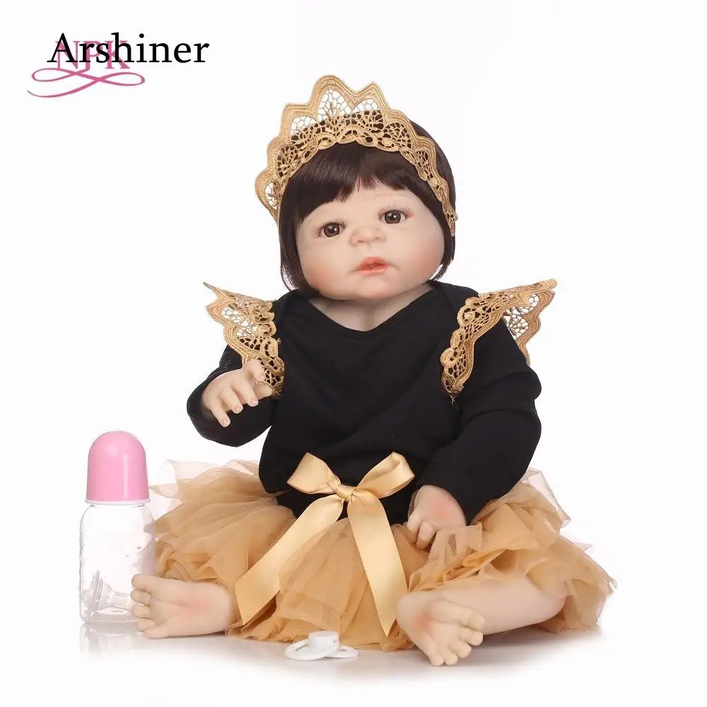 Силиконовый винил bebe Reborn Brinquedo девочка Reborn Boneca мини куклы для младенцев обучающее тело полный дюймов реалистичные 11 подарки на день рождения
