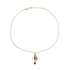 2017 японское мультяшное ожерелье с красочным огненным воздушным шаром, ожерелье с белым красным воздушным шаром, Подвеска для женщин, детей, девочек