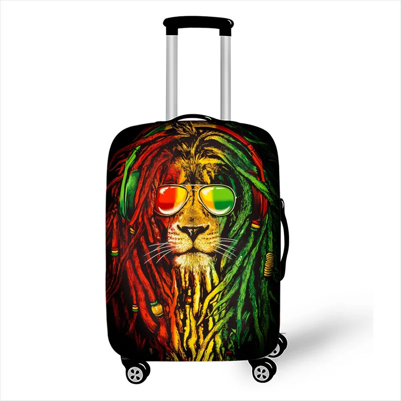 Africa карта/корни Чехол для багажа afro Regge lion эластичный чехол для костюма чехол для дорожная сумка Анти-пыль чехол на колесиках Чехлы для багажа - Цвет: pxtafro31
