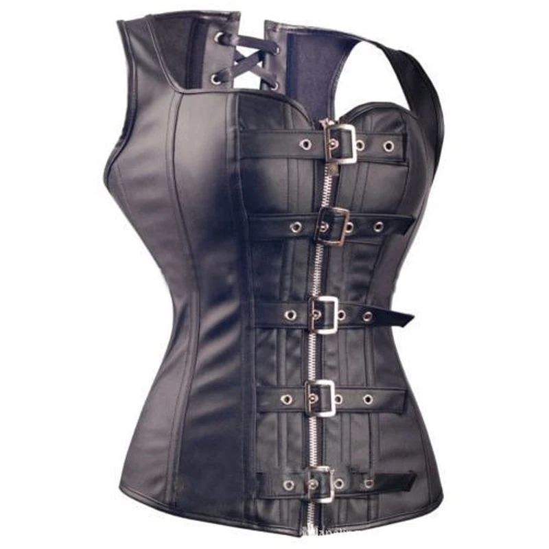 Корсет на стальной основе Женский Готический корсет молнии|Бюстье и корсеты| |