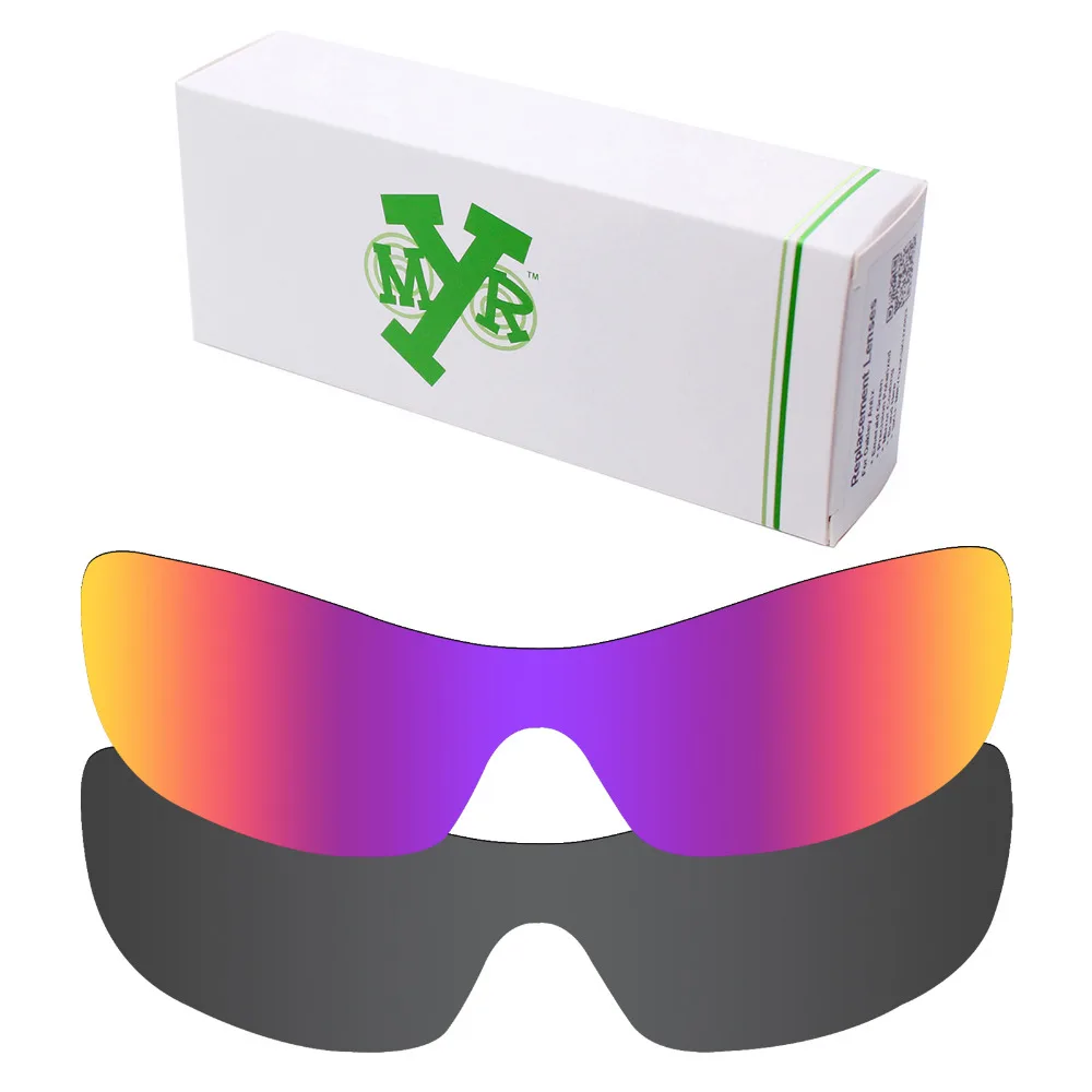 

2 Pieces Mryok Anti-Scratch POLARIZED Replacement Lenses for-Oakley Antix Sunglasses Lens Stealth Black & Midnight Sun