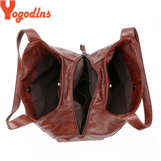 Yogodlns Vintage Women Hand Bag Designers Luxury Handbags Women Shoulder Tote Female Top-handle Bags Fashion Brand 6