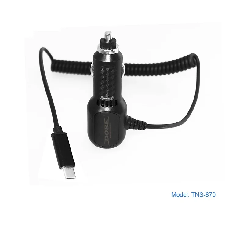 DOBE Car Charger for Nintendo Switch Console NS Gamepad W/ Type-C Charging Cable 1.5M |