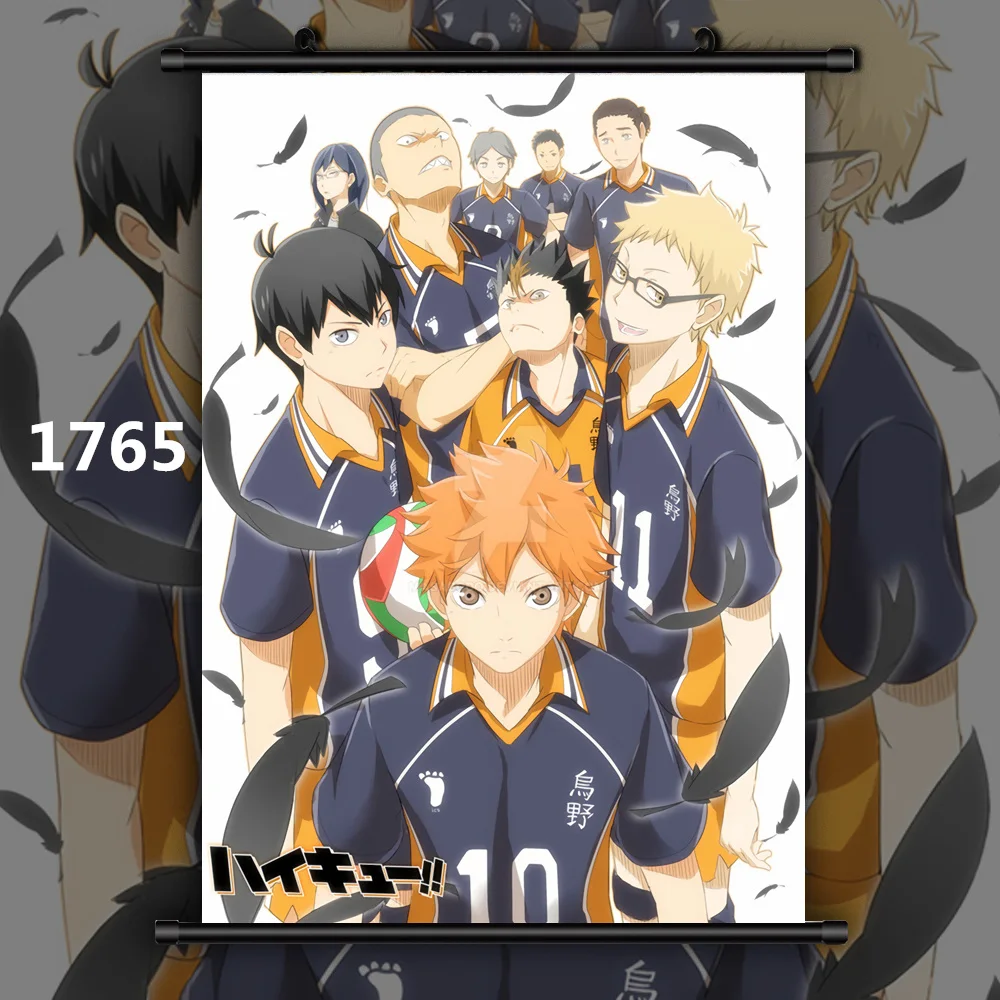 Haikyuu Shoyo Tobio Koushi Kei Ryunosuke Аниме Манга настенный плакат свиток D - Цвет: 1765