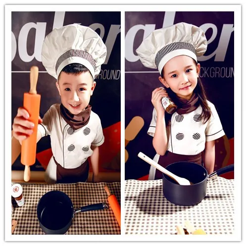 Cook карнавальные костюмы детские модные вечерние пальто шеф повара кепка