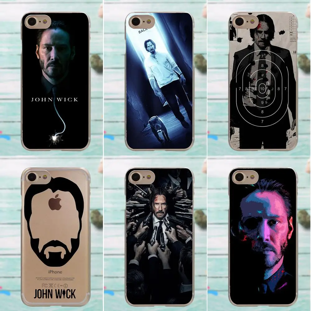 TPU чехол для Apple iPhone X 4 4S 5 5C SE 6 6S 7 8 Plus LG G3 G4 G5 G6 K4 K7 K8 K10 V10 V20 John Wick|Чехлы-накладки| |