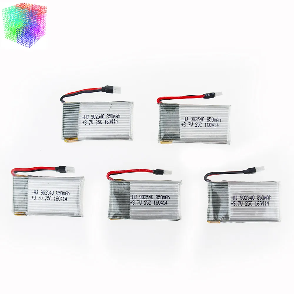 Аккумулятор Lipo 3 7 в 850 мАч для syma x5 x5c x5sw x5sc cx30 cx30w 5 шт. запчасти радиоуправляемого