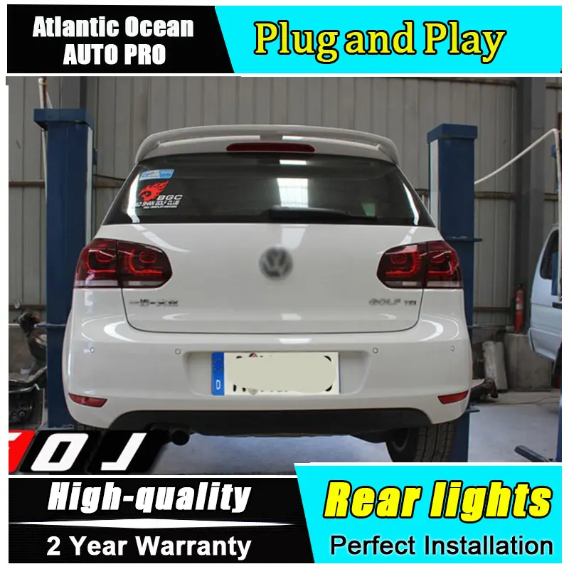 Для Гольф vw golf 6 led светильник s 2009 2013 R20 модель для гольф MK6 светодиодный задний