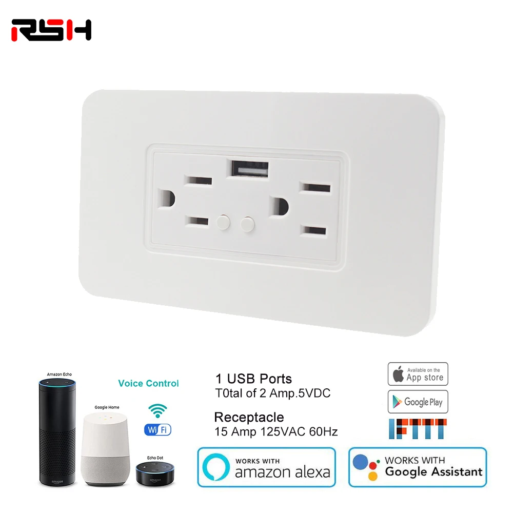 Смарт Wi Fi настенные розетки работает с Alexa Google Assistant IFTTT не требуется концентратор