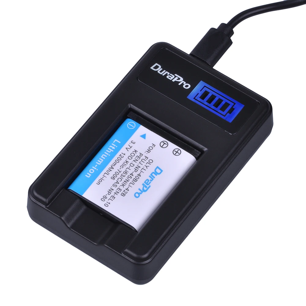 4 шт. Li-40B LI 40B 42B аккумуляторы + ЖК USB зарядное устройство для Olympus | Электроника