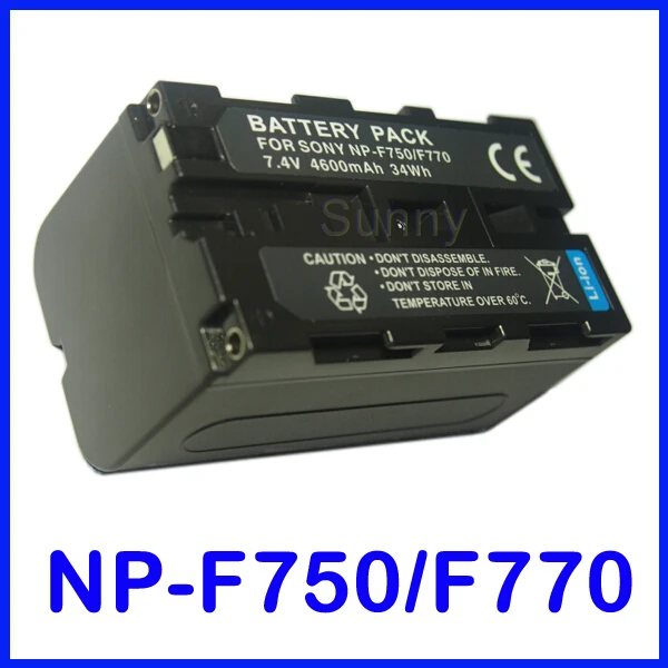 Аккумулятор для Sony NP-F750, NP-F770 серии InfoLITHIUM L и HDR-FX1, HDR-FX1E, DCR-VX2000, DCR-VX2100, DCR-VX2100E