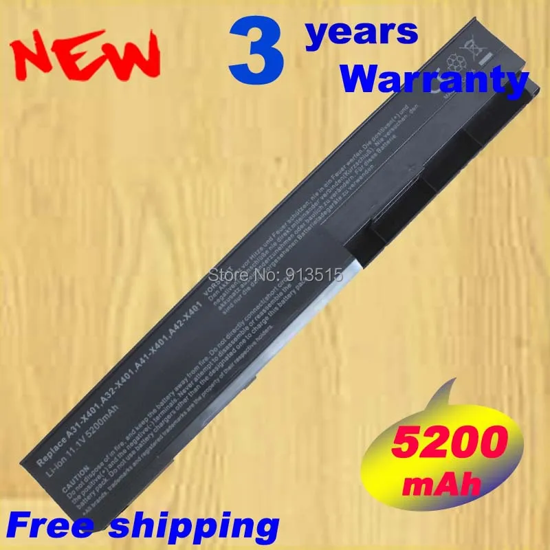 

Laptop battery For ASUS X301A X301U X401A X501A X501U Series A31-X401 A32-X401